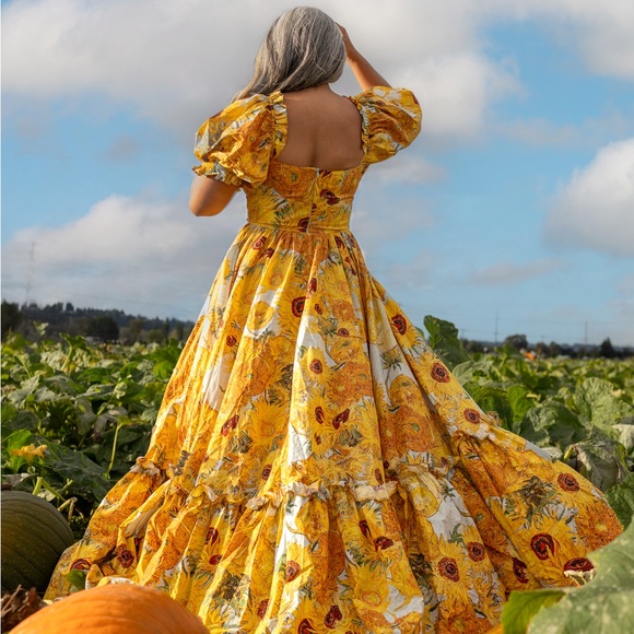 Selkie sunflower ritz gown - Picture 2 of 4